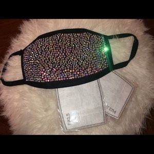 Swarovski bling face cover mask